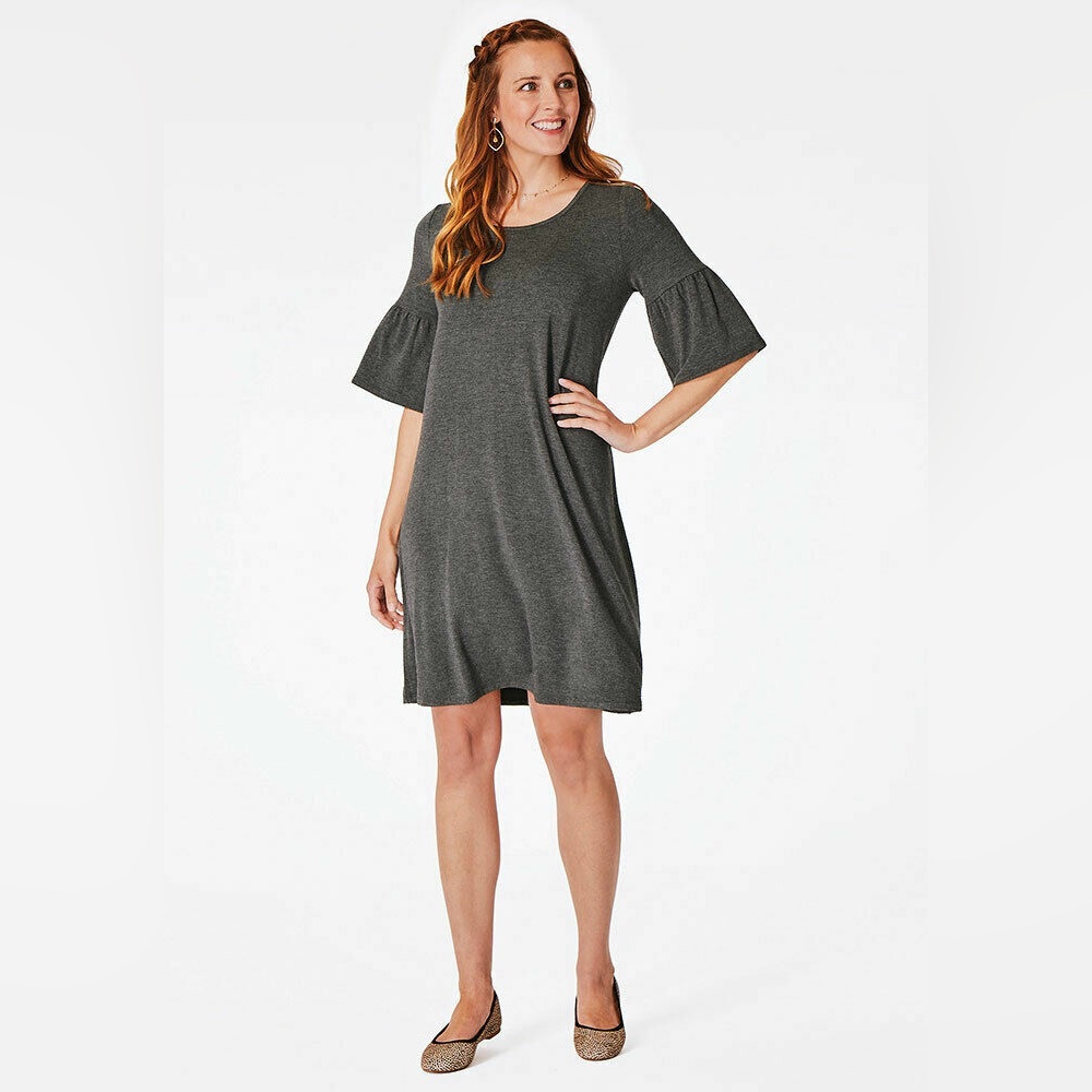 Matilda Jane Live to Teach Dress – Heather Gray – Size XS